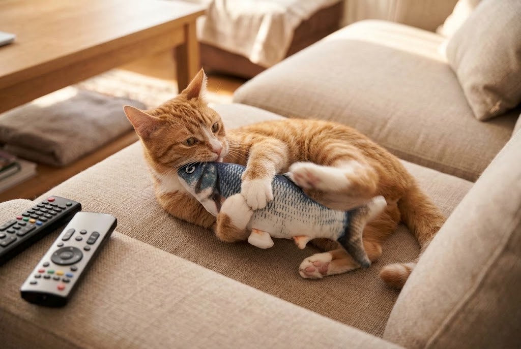 Un chat plus détendu, moins stressé, mieux dans ses pattes