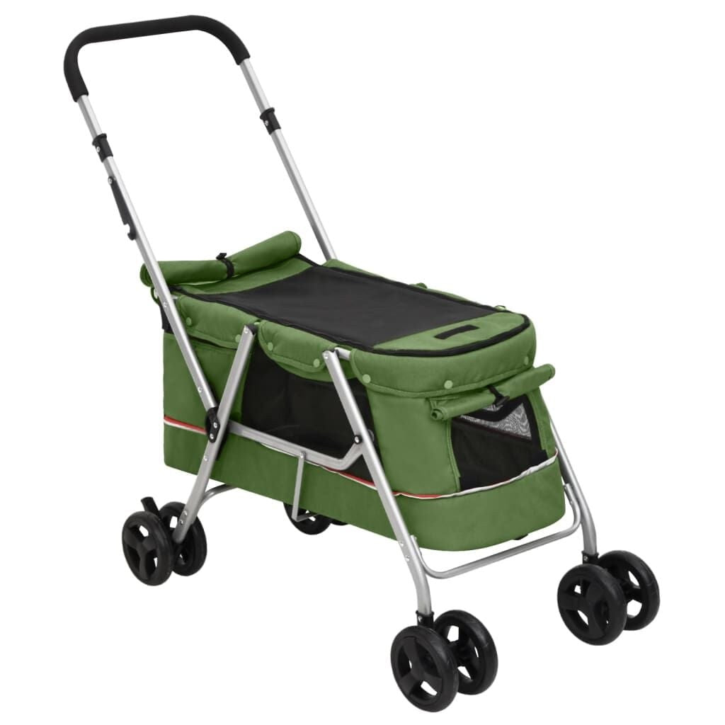 Poussette Chien Pliable jusqu'à 15 kg 100 x 49 x 96 cm Verte – vue 2