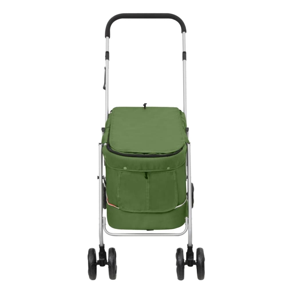 Poussette Chien Pliable jusqu'à 15 kg 100 x 49 x 96 cm Verte – vue 3