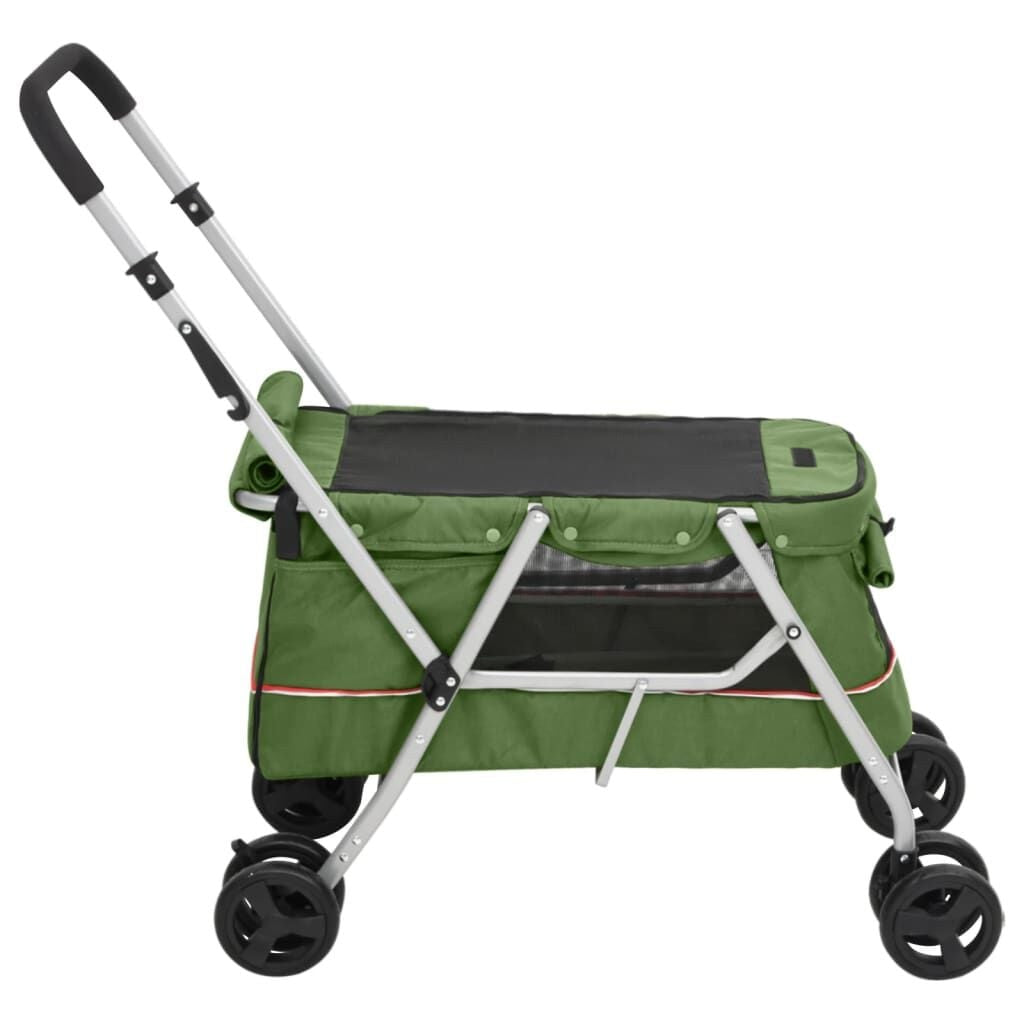 Poussette Chien Pliable jusqu'à 15 kg 100 x 49 x 96 cm Verte – vue 5