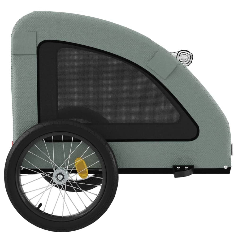 Remorque pour Chien à Vélo avec Protection Pluie jusqu'à 45 kg Grise – vue 8