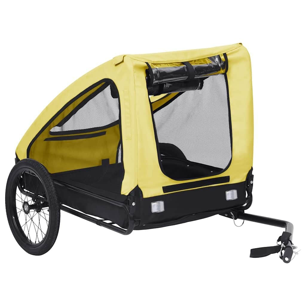 Remorque Vélo Grand Chien jusqu'à 40 kg Jaune et Noir – vue 2