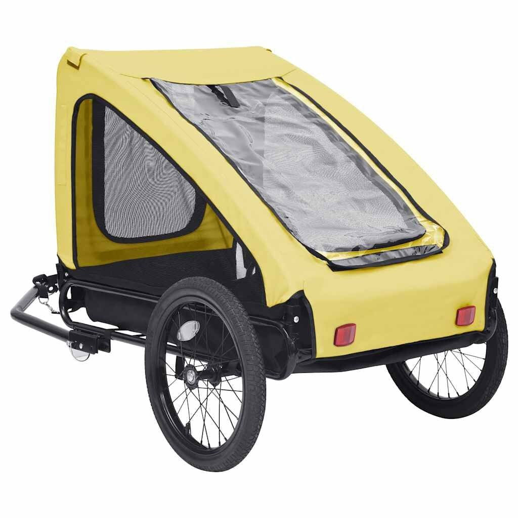 Remorque Vélo Grand Chien jusqu'à 40 kg Jaune et Noir – vue 3