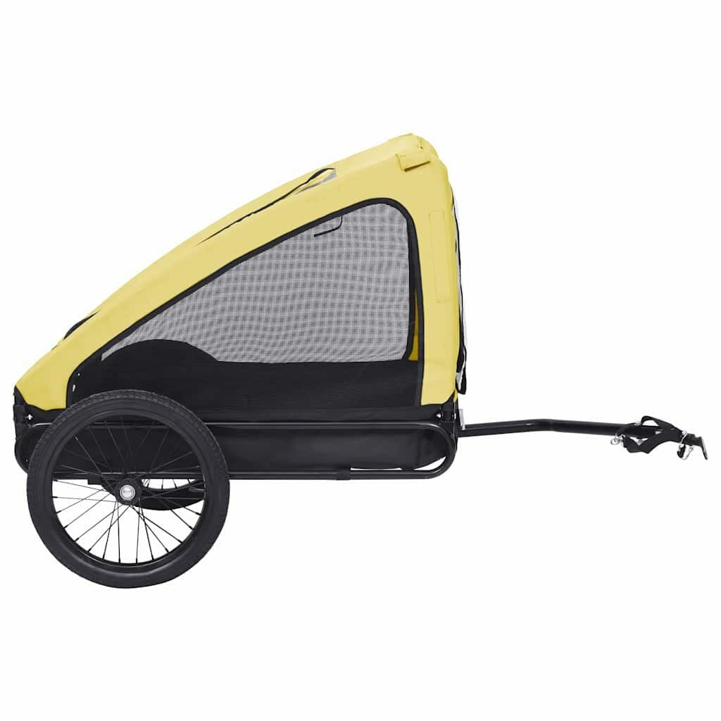 Remorque Vélo Grand Chien jusqu'à 40 kg Jaune et Noir – vue 4