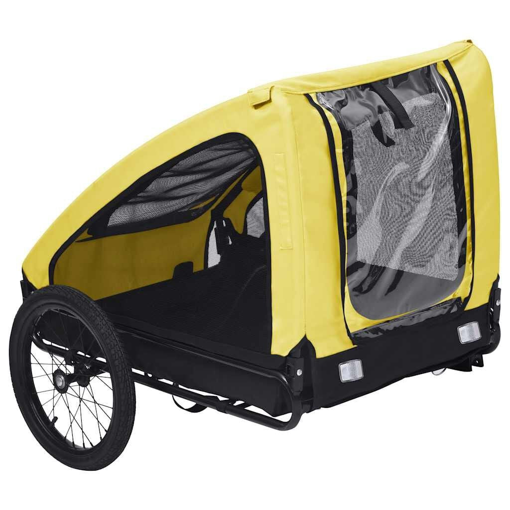 Remorque Vélo Grand Chien jusqu'à 40 kg Jaune et Noir – vue 5