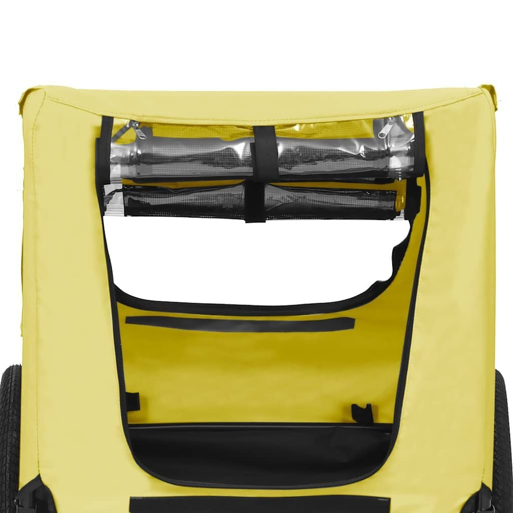 Remorque Vélo Grand Chien jusqu'à 40 kg Jaune et Noir – vue 7