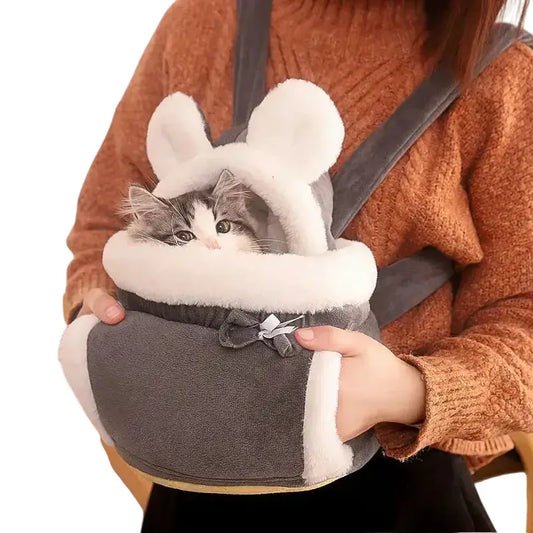 Sac de Transport Chat et Chien Confortable Aéré